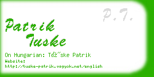 patrik tuske business card